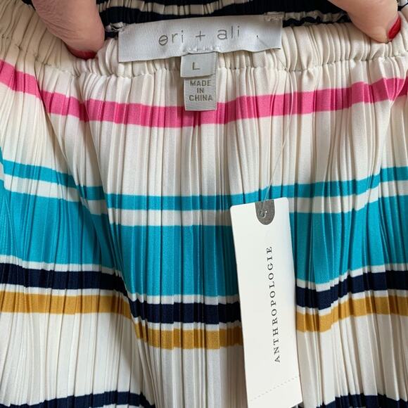 Anthropologie Bethany Pleated Off the Shoulder Dress, size L NWT - Picture 6 of 8